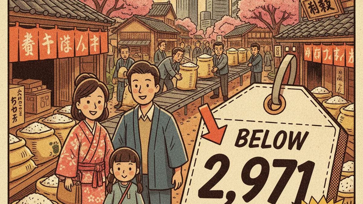 Rice Prices Drop Below 3,000 Yen as Government Buyback Takes Effect