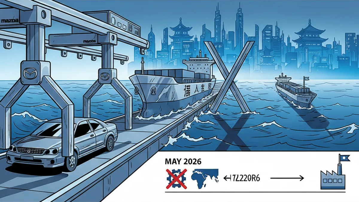 Mazda Halts Middle East Production as Hormuz Strait Crisis Continues